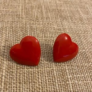 1980s era Vintage Heart earrings